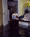 A flooded kitchen in Cropwell